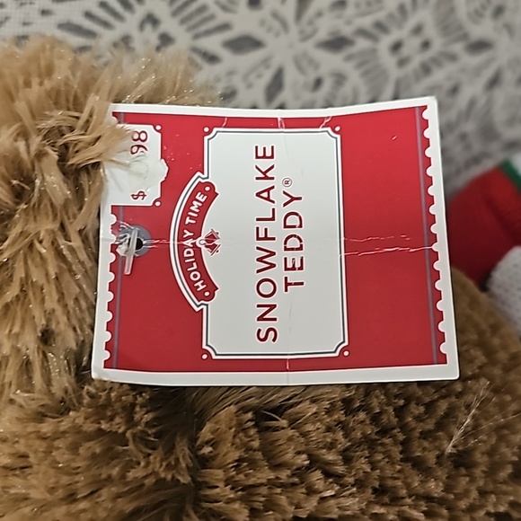 NWT Snowflake Teddy Christmas 2021 Santa Hat soft plush stuffed collector's 20" - Picture 6 of 12